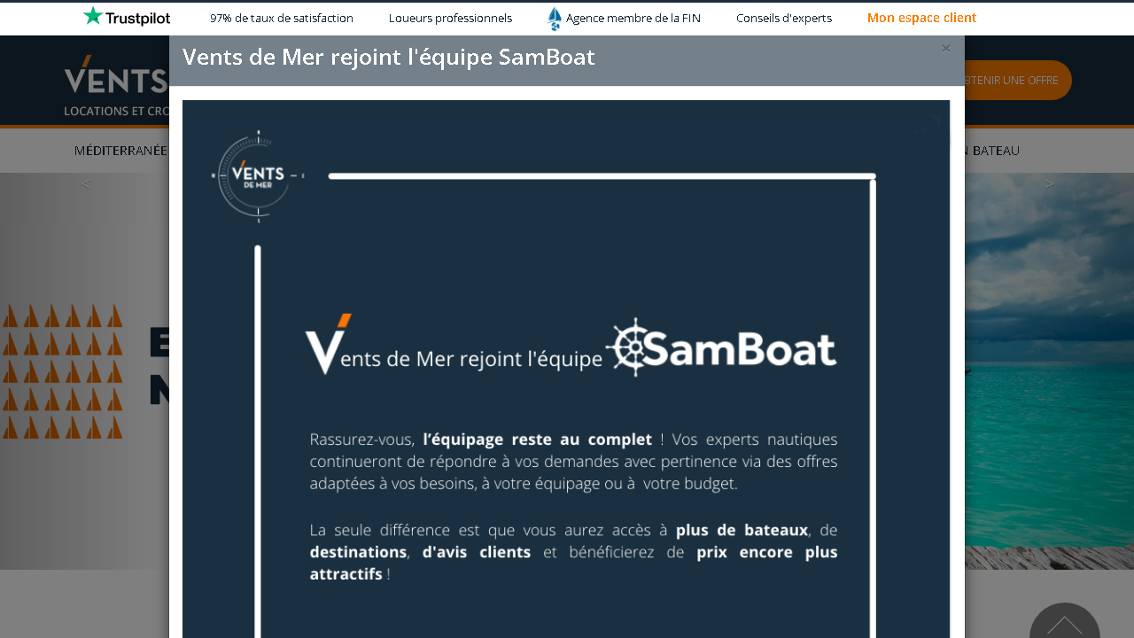Capture d'écran de http://www.ventsdemer.fr